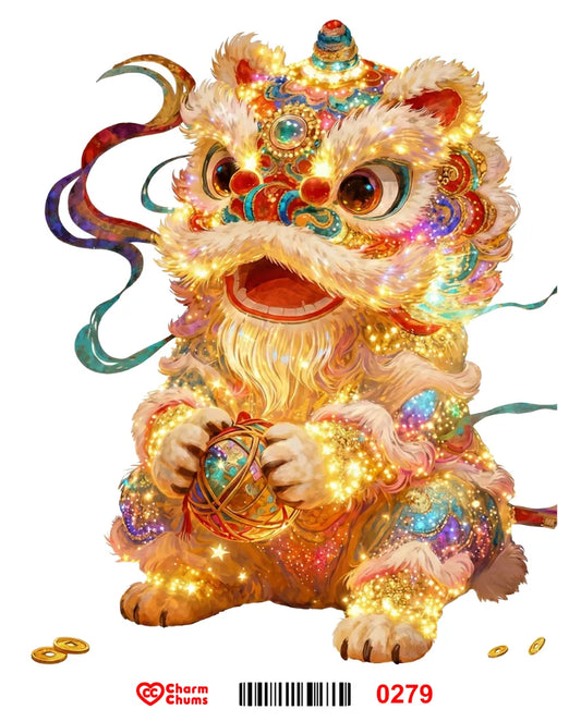 E0279-CharmChums Embossed Sticker