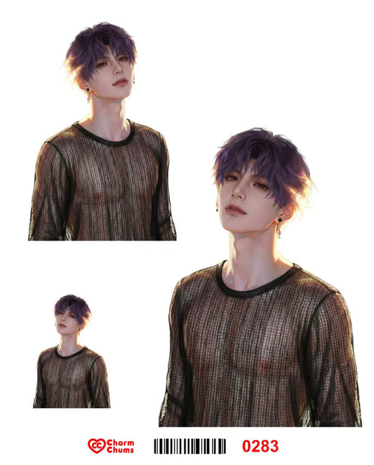 E0283-CharmChums Embossed Sticker