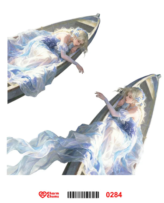 E0284-CharmChums Embossed Sticker