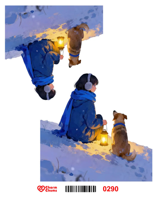 E0290-CharmChums Embossed Sticker