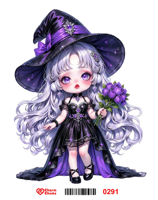 E0291-CharmChums Embossed Sticker