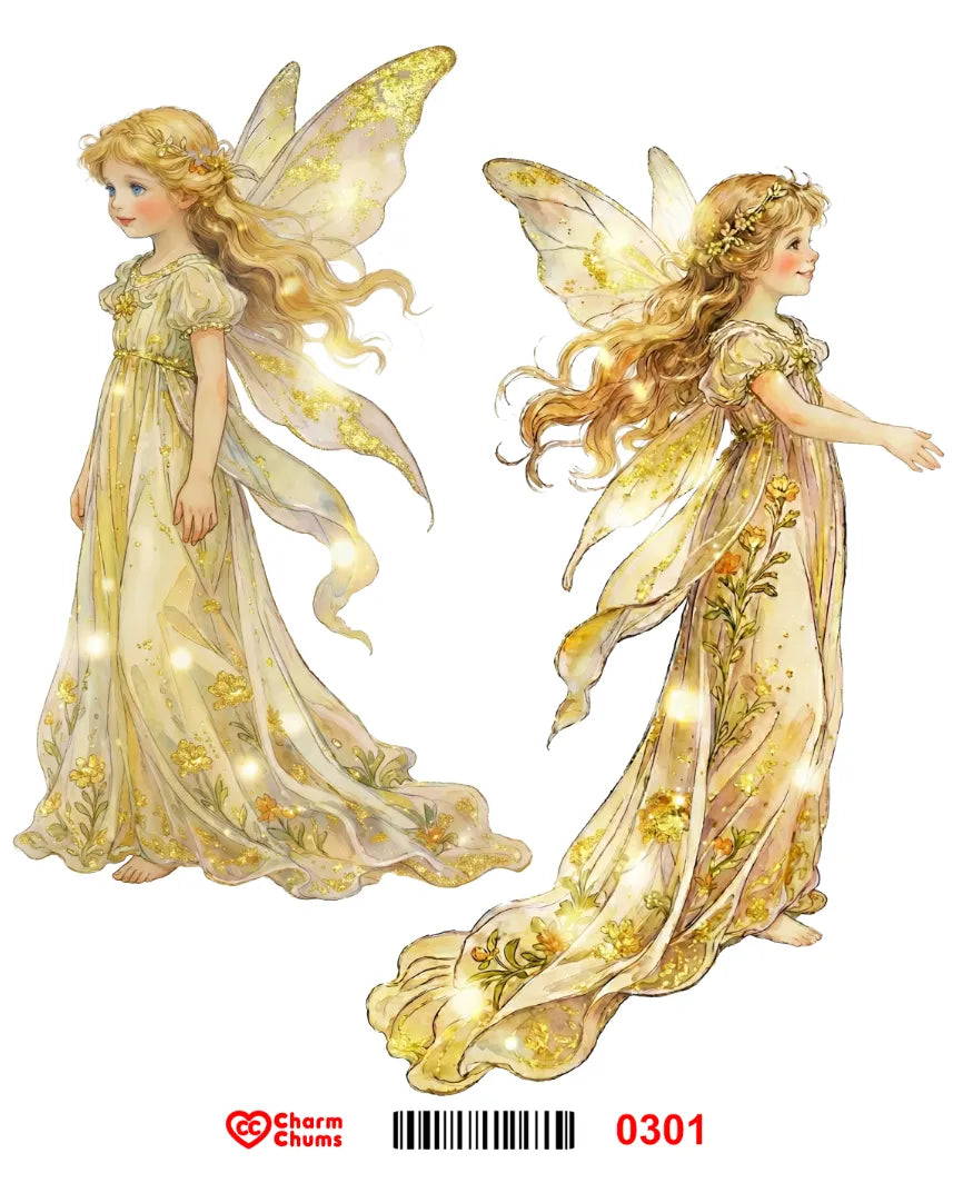 E0301-CharmChums Embossed Sticker