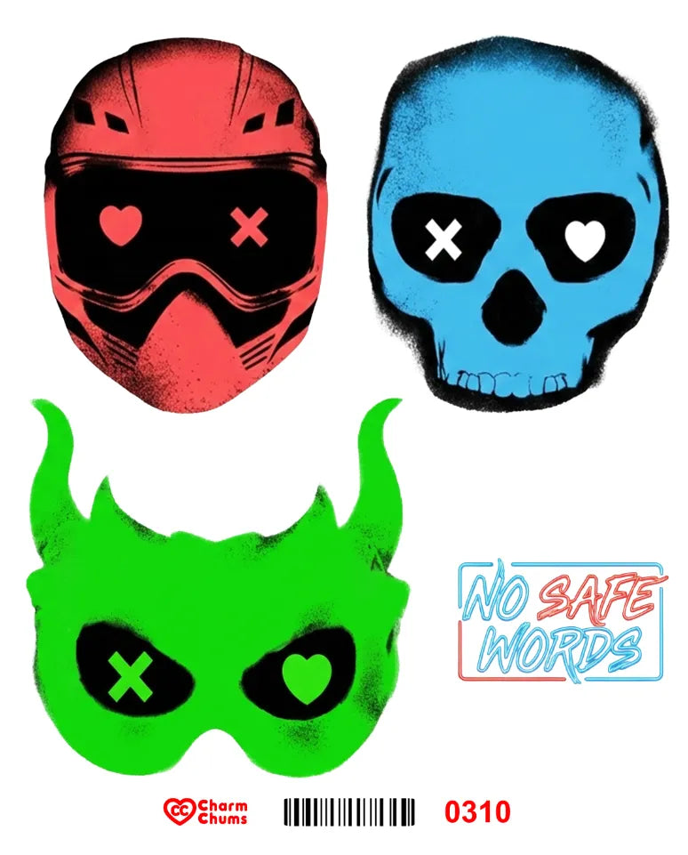 E0310-CharmChums Embossed Sticker