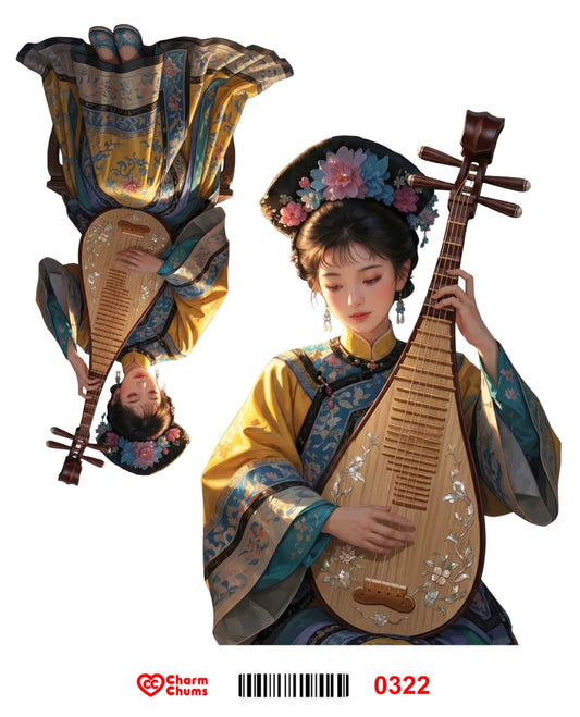 E0322-CharmChums Embossed Sticker