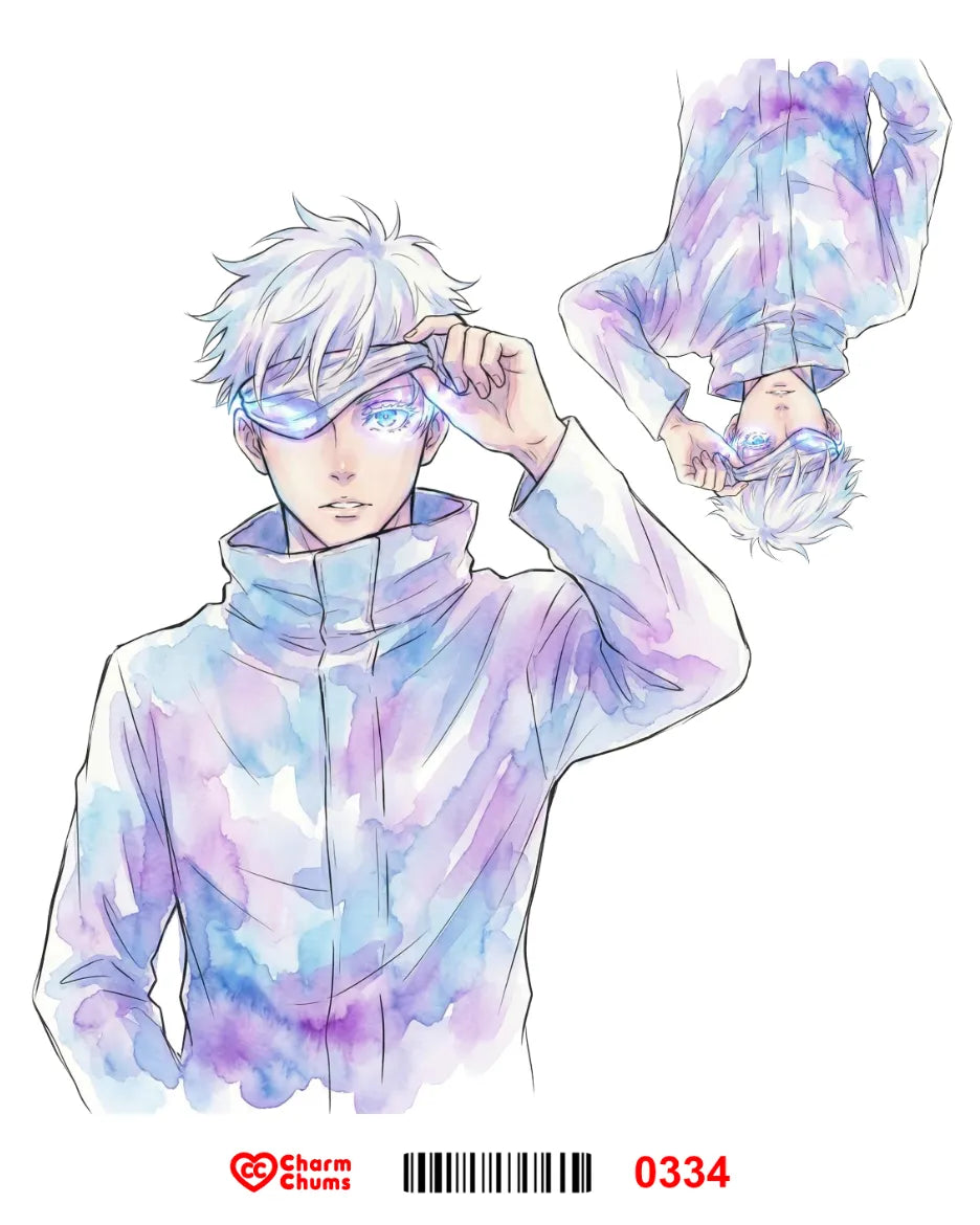 E0334-CharmChums Embossed Sticker