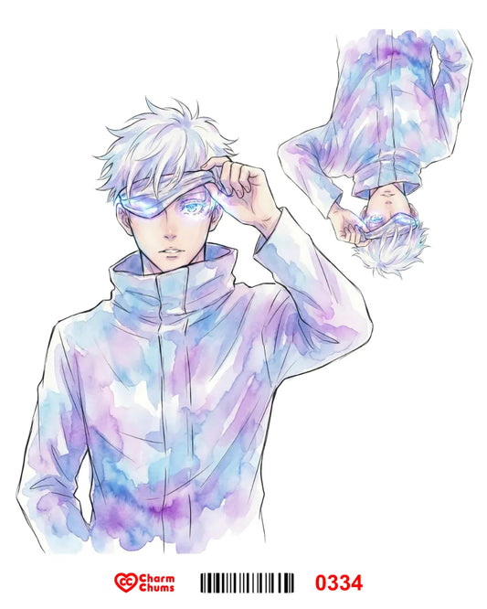 E0334-CharmChums Embossed Sticker