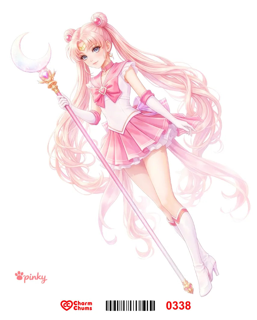 E0338-CharmChums Embossed Sticker