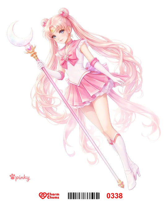 E0338-CharmChums Embossed Sticker