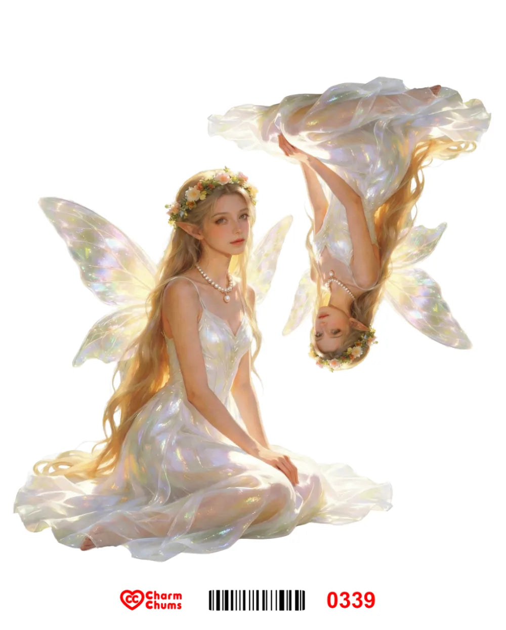 E0339-CharmChums Embossed Sticker