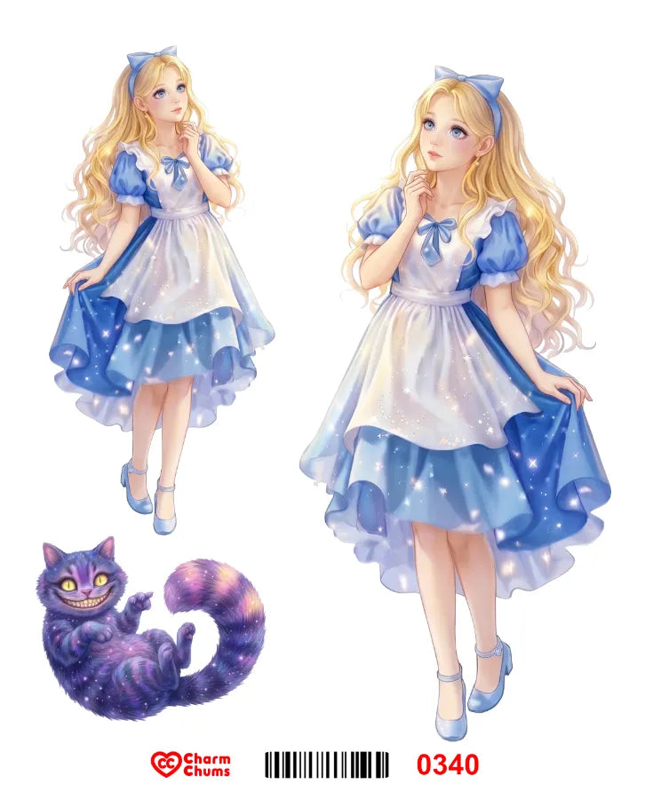 E0340-CharmChums Embossed Sticker