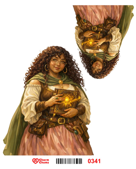 E0341-CharmChums Embossed Sticker