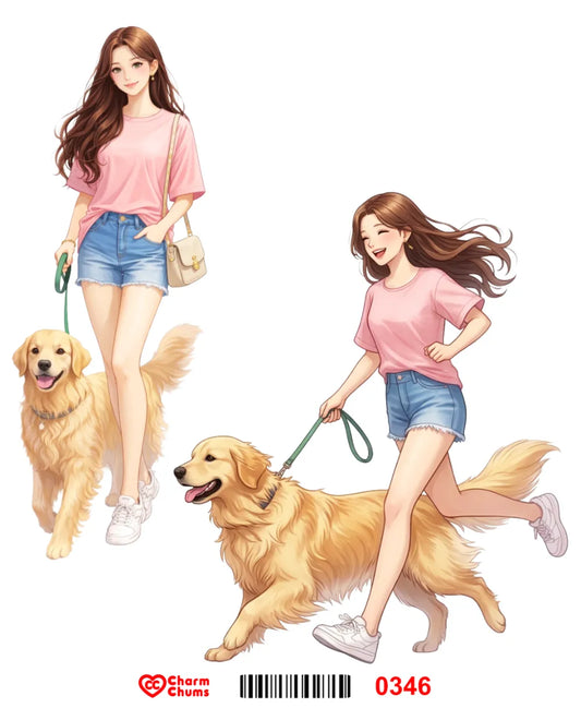 E0346-CharmChums Embossed Sticker