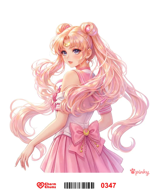 E0347-CharmChums Embossed Sticker