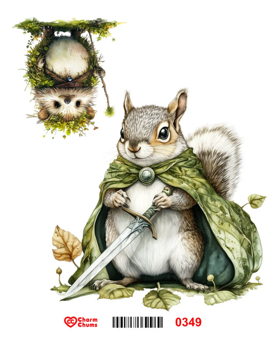 E0349-CharmChums Embossed Sticker