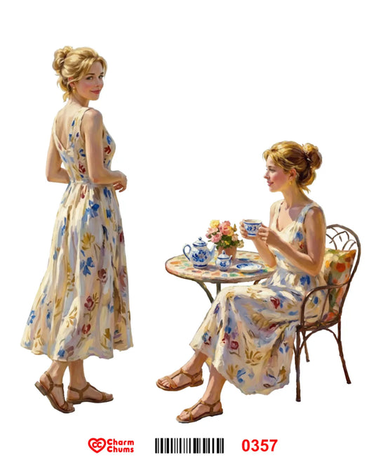 E0357-CharmChums Embossed Sticker