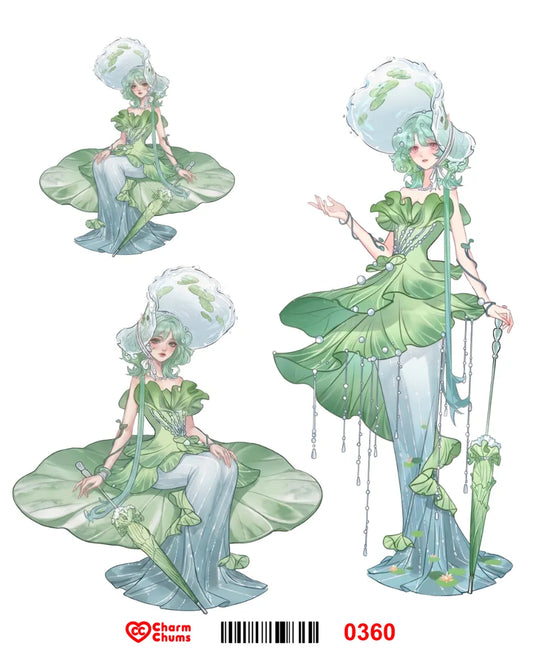 E0360-CharmChums Embossed Sticker