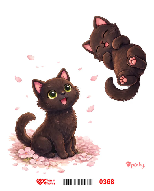 E0368-CharmChums Embossed Sticker