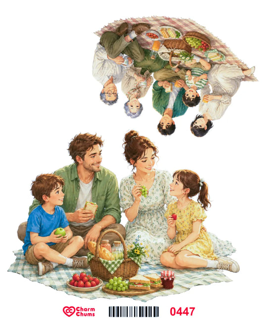 E0447-CharmChums Embossed Sticker