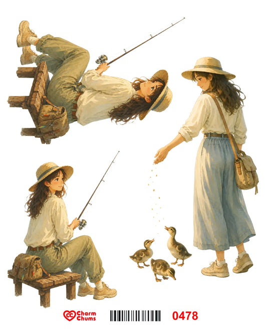 E0478-CharmChums Embossed Sticker