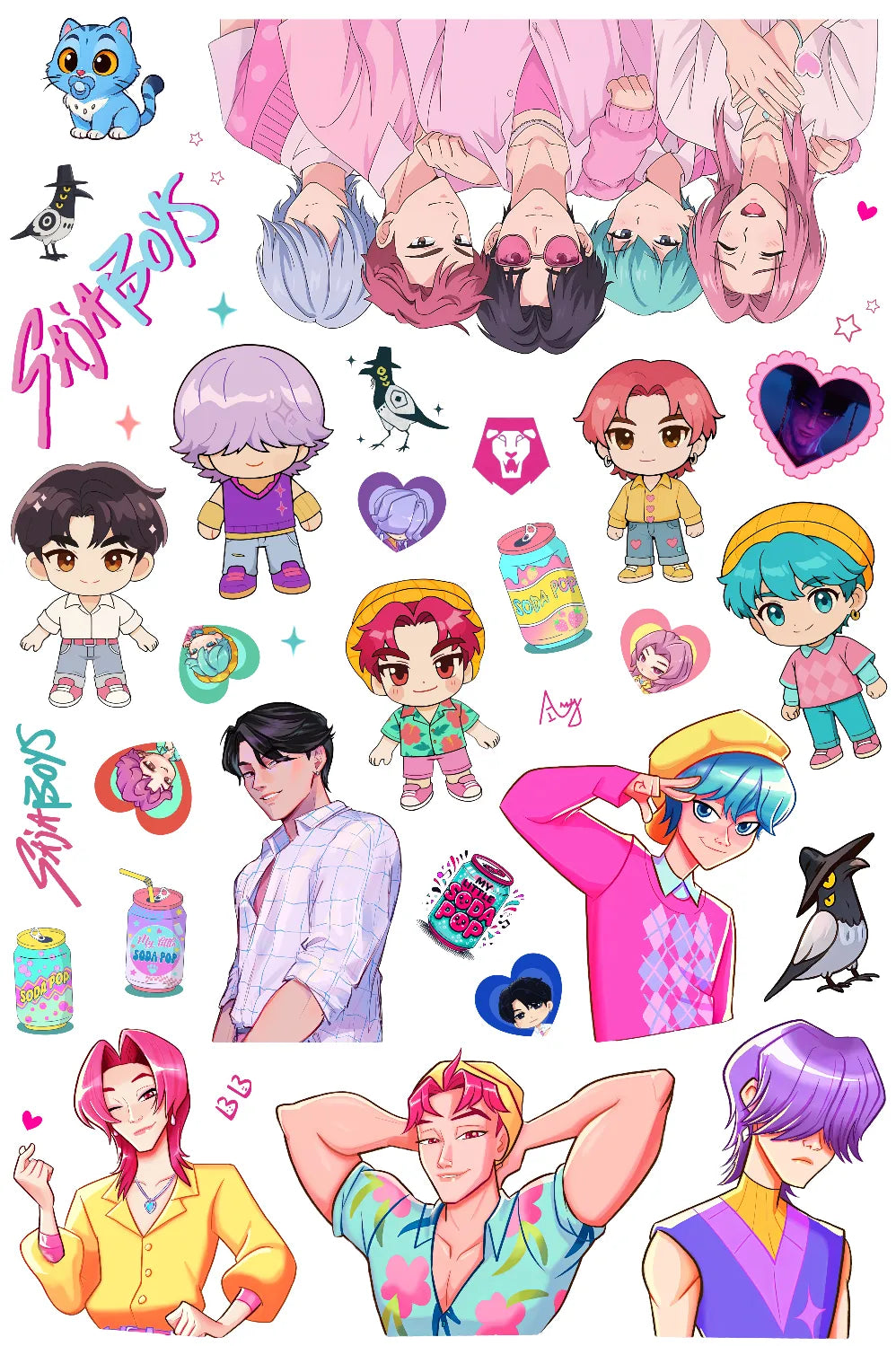 0070-PET Pre Cut Sticker by CharmChums