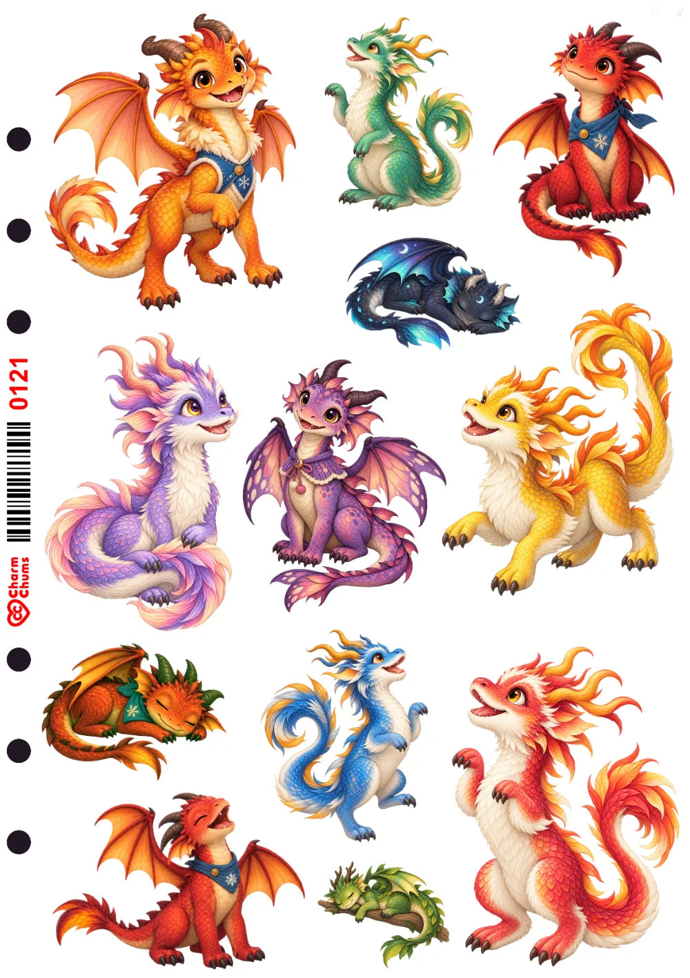 0121-PET Pre Cut Sticker by CharmChums