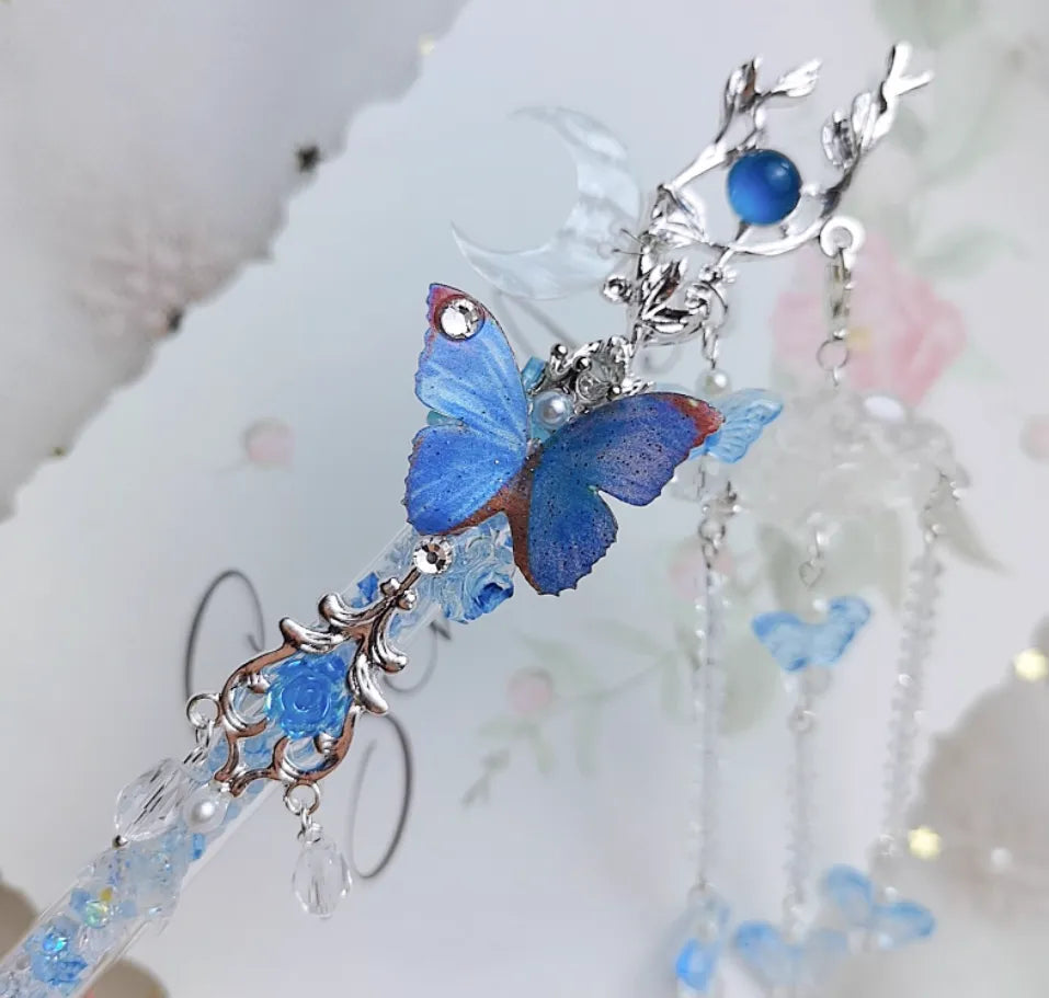 0201-Blue Butterfly Exacto Knife