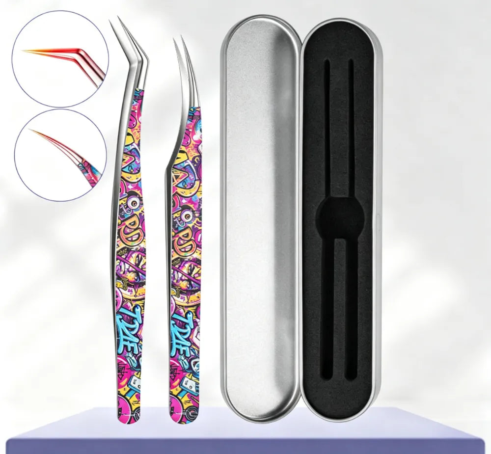 Tweezer Set-Graffiti Print