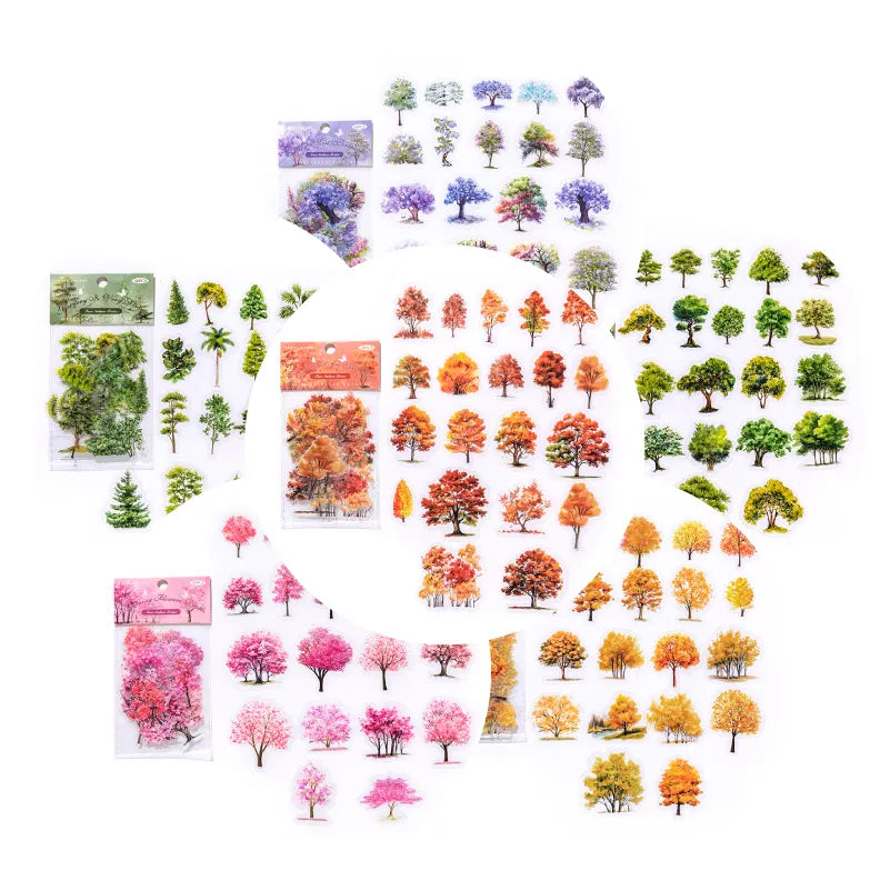 Tree Nature Series-PET Sticker Pack (20pcs each pack)