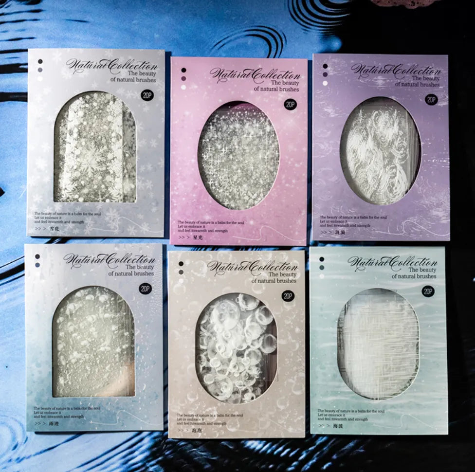 Natural Collection PET Sticker Pack (20pcs each pack)