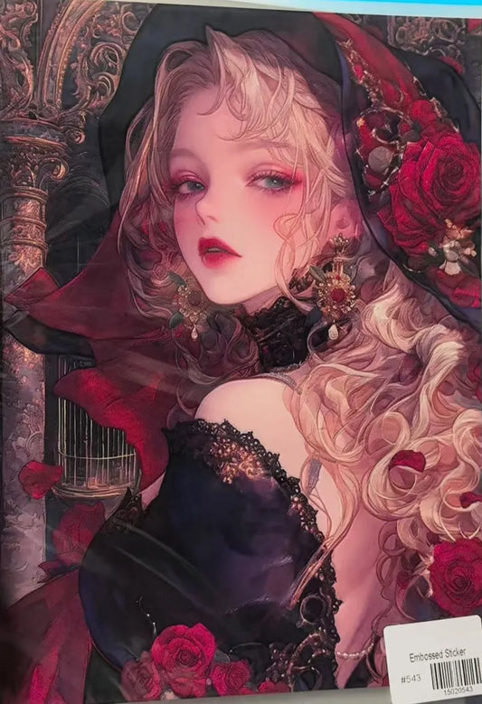 0543-A4 Size Embossed Sticker