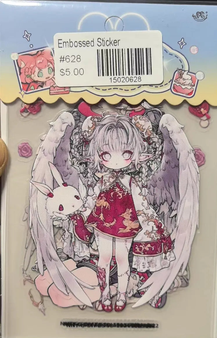 0628-Embossed Sticker