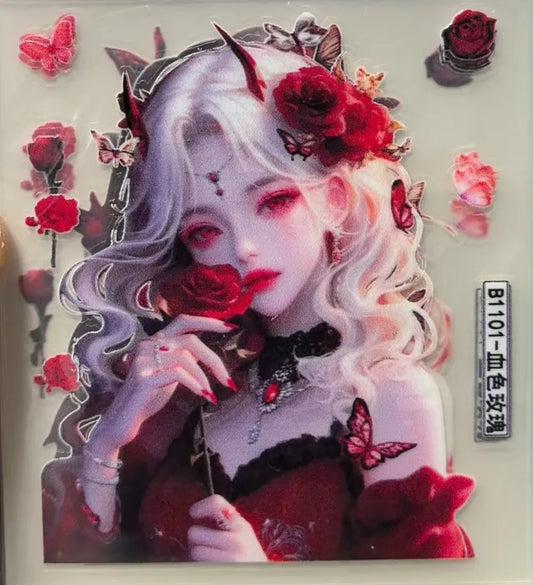 0671-Embossed Sticker