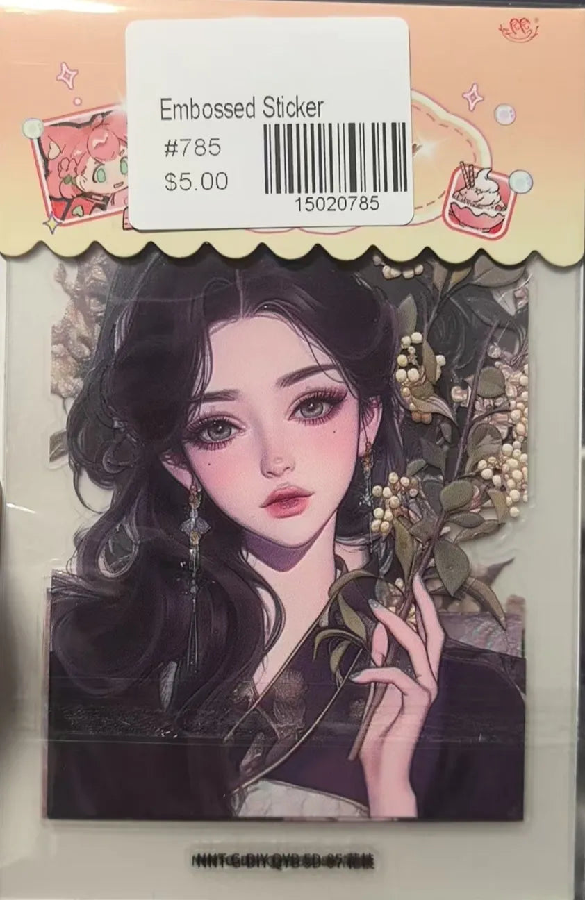 0785-Embossed Sticker