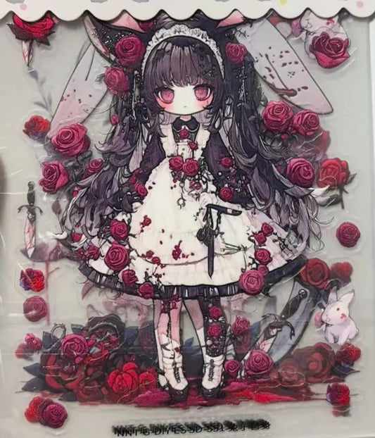 0800-Embossed Sticker