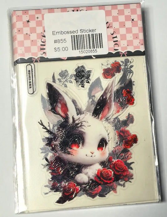 0855-Embossed Sticker