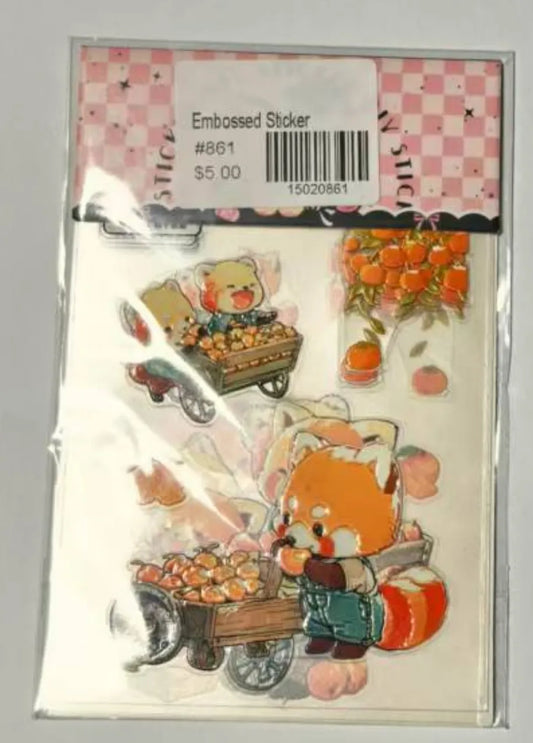 0861-Embossed Sticker