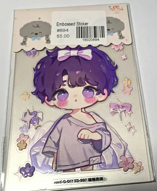 0894-Embossed Sticker