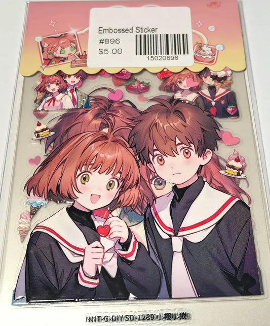0896-Embossed Sticker