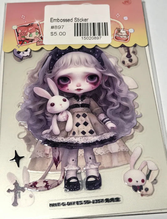 0897-Embossed Sticker