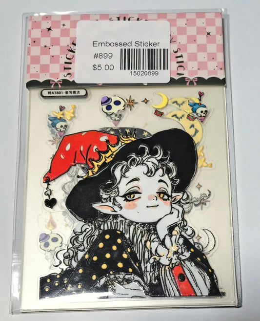 0899-Embossed Sticker
