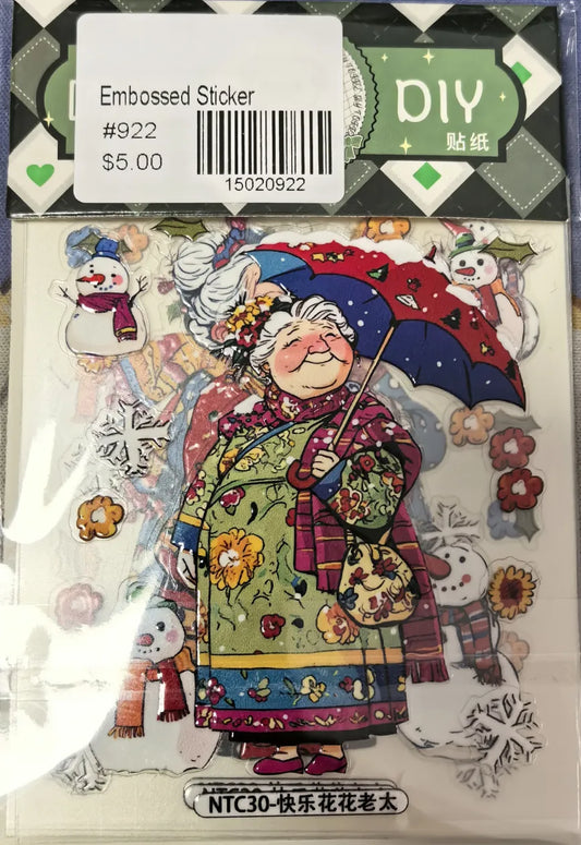 0922-Embossed Sticker