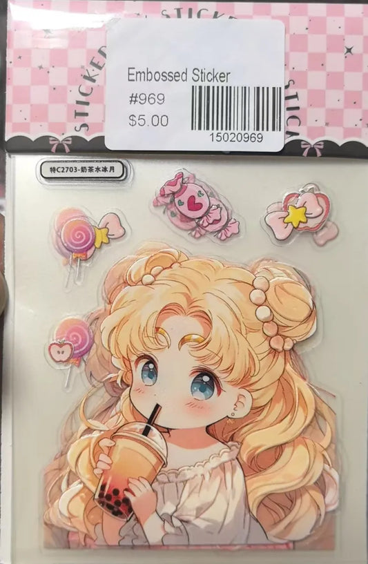 0969-Embossed Sticker