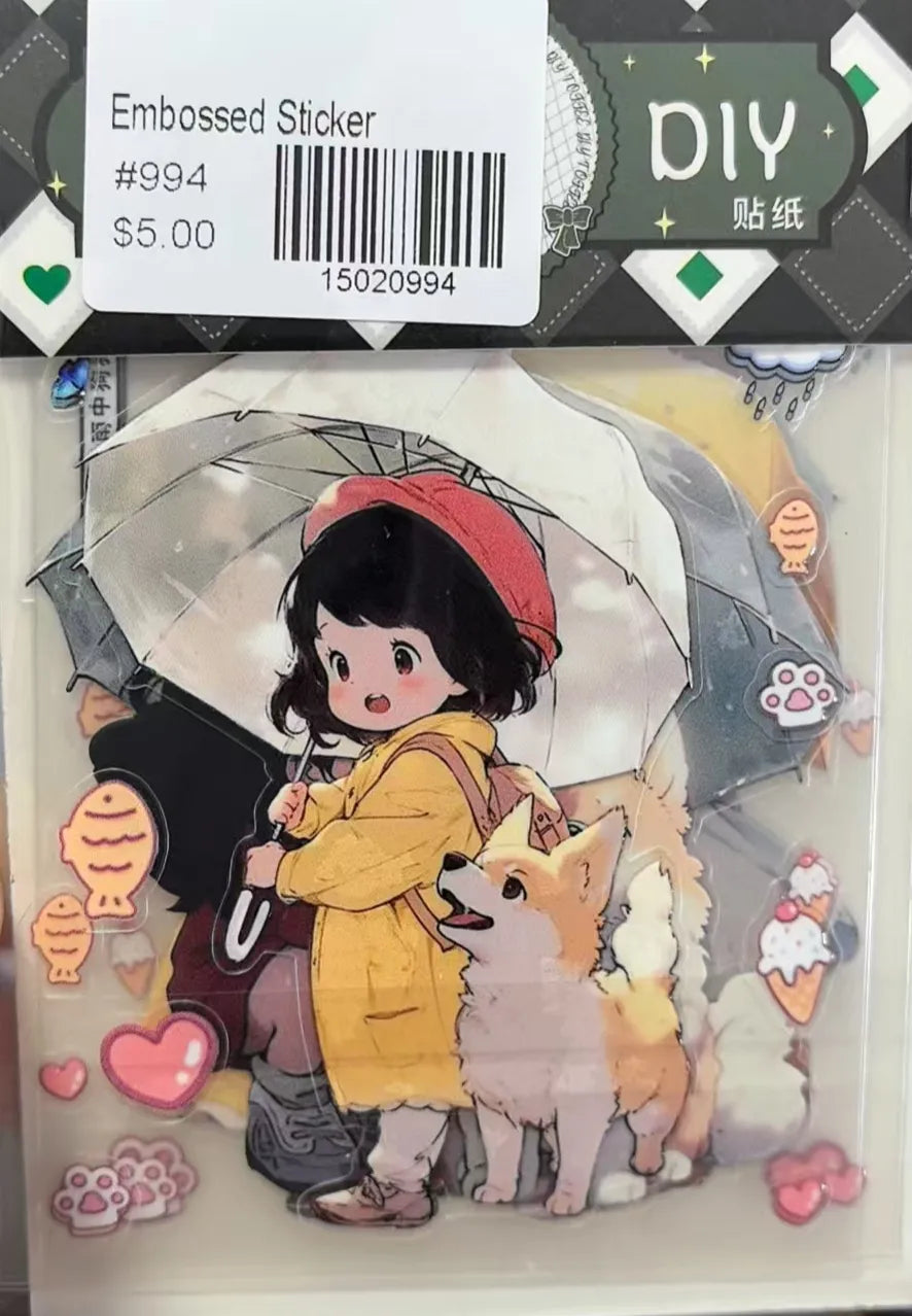 0994-Embossed Sticker