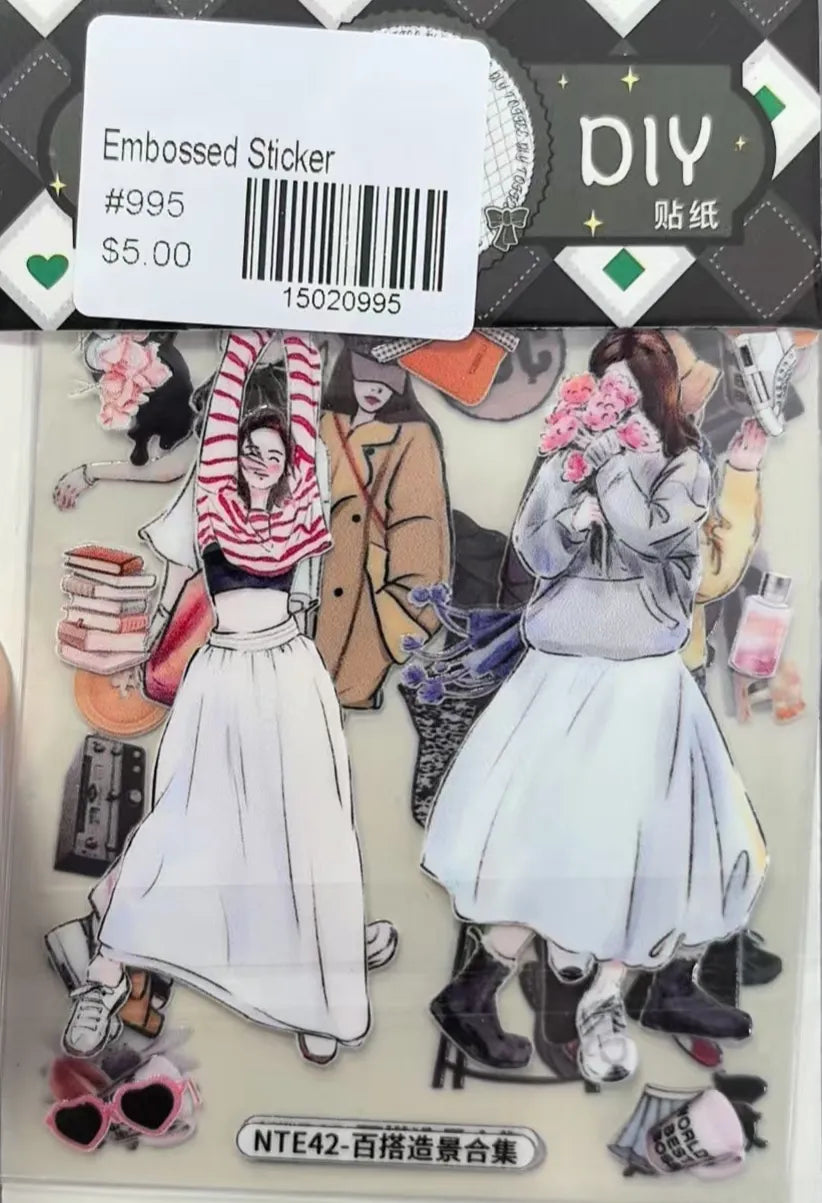 0995-Embossed Sticker