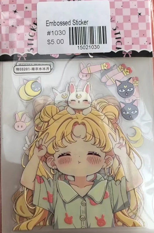 1030-Embossed Sticker