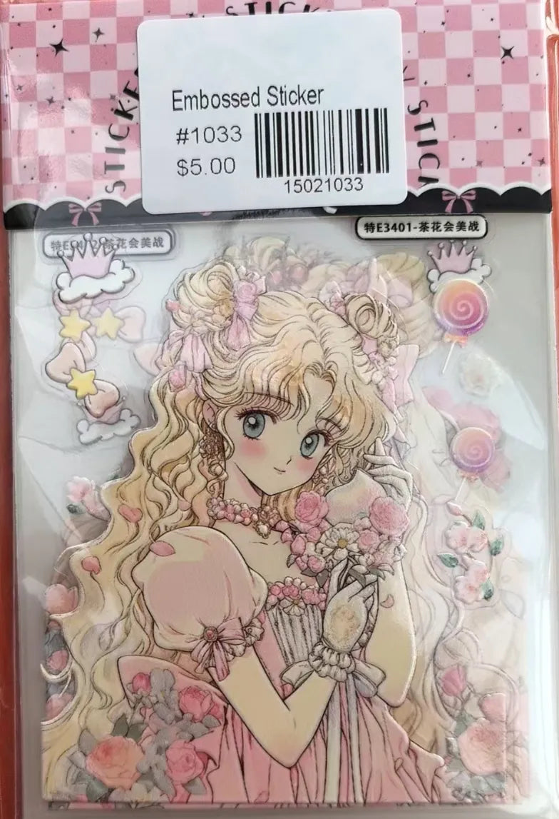 1033-Embossed Sticker