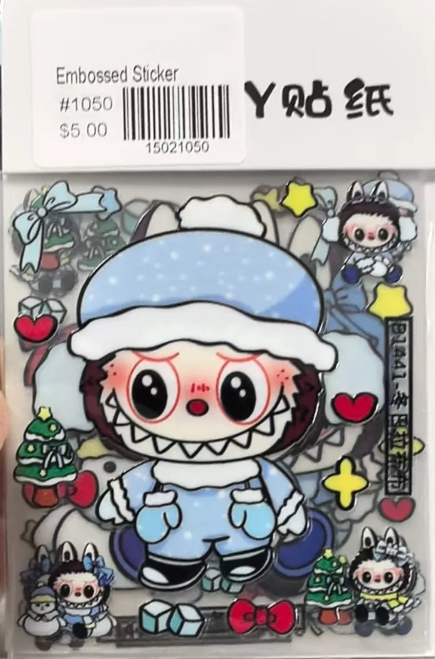 1050-Embossed Sticker