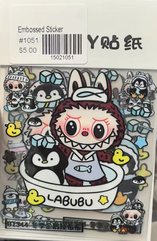 1051-Embossed Sticker