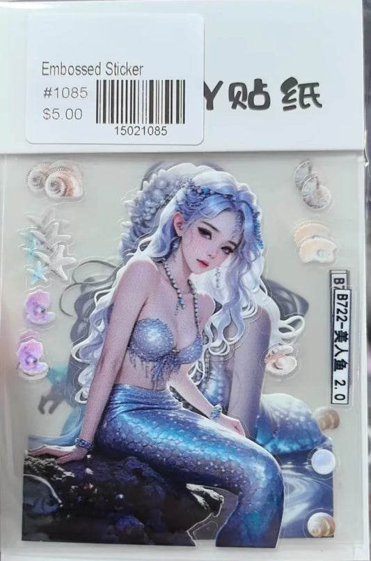 1085-Embossed Sticker