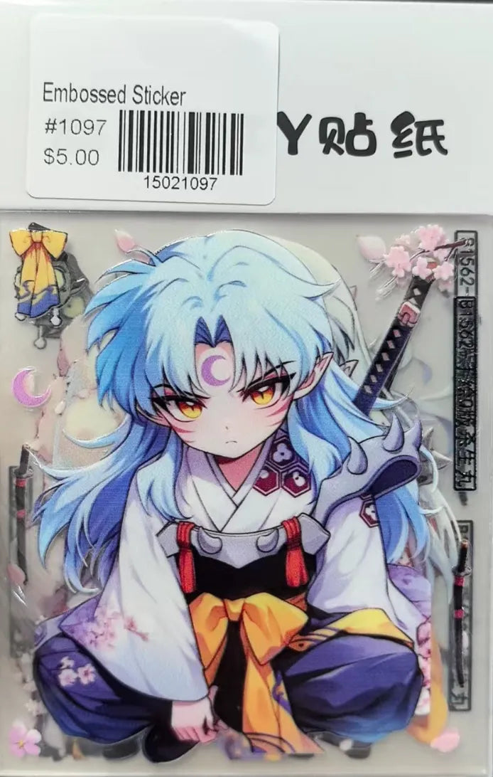 1097-Embossed Sticker